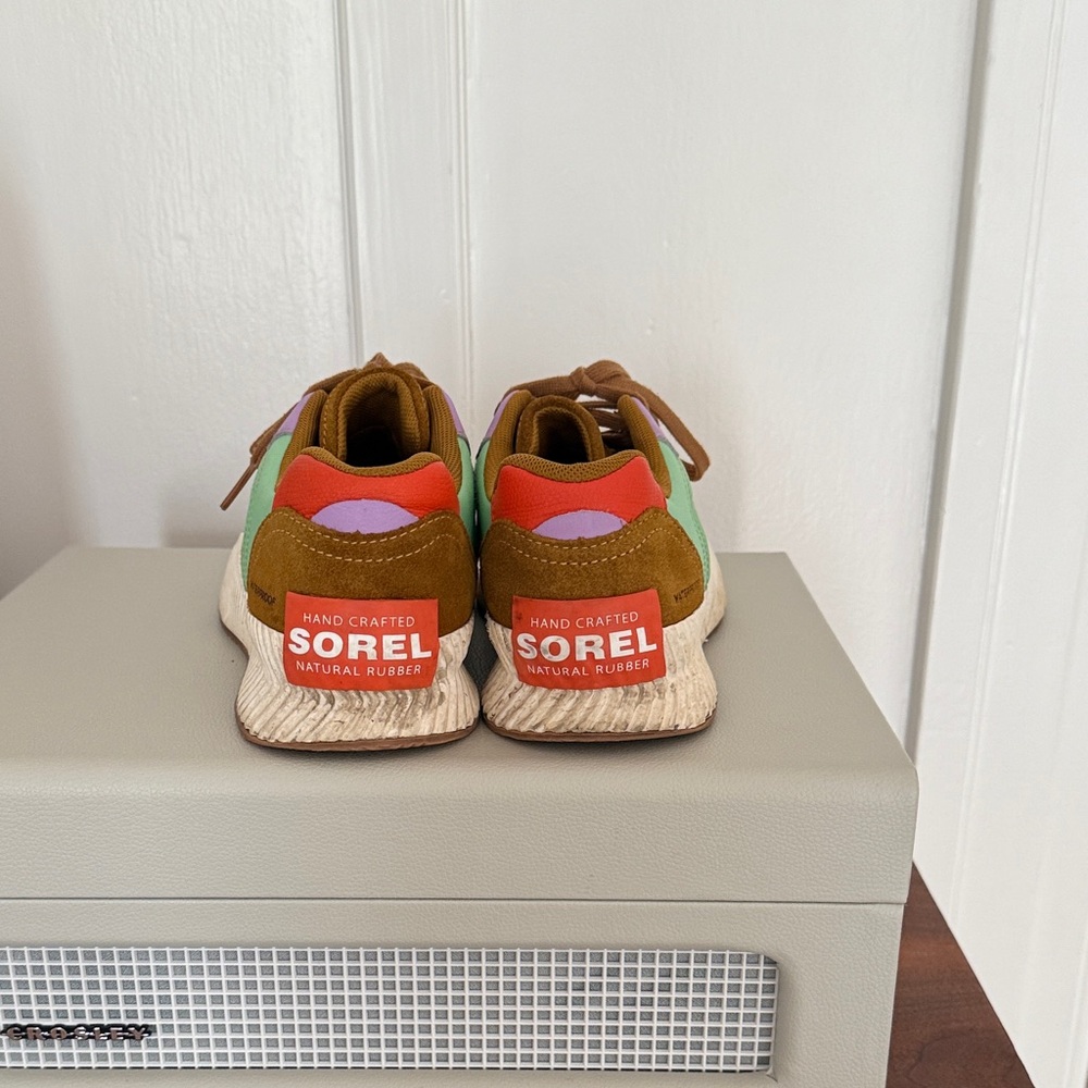 Sorel Multicolor Brown Lavender Green Red Sneakers - Picture 3 of 4